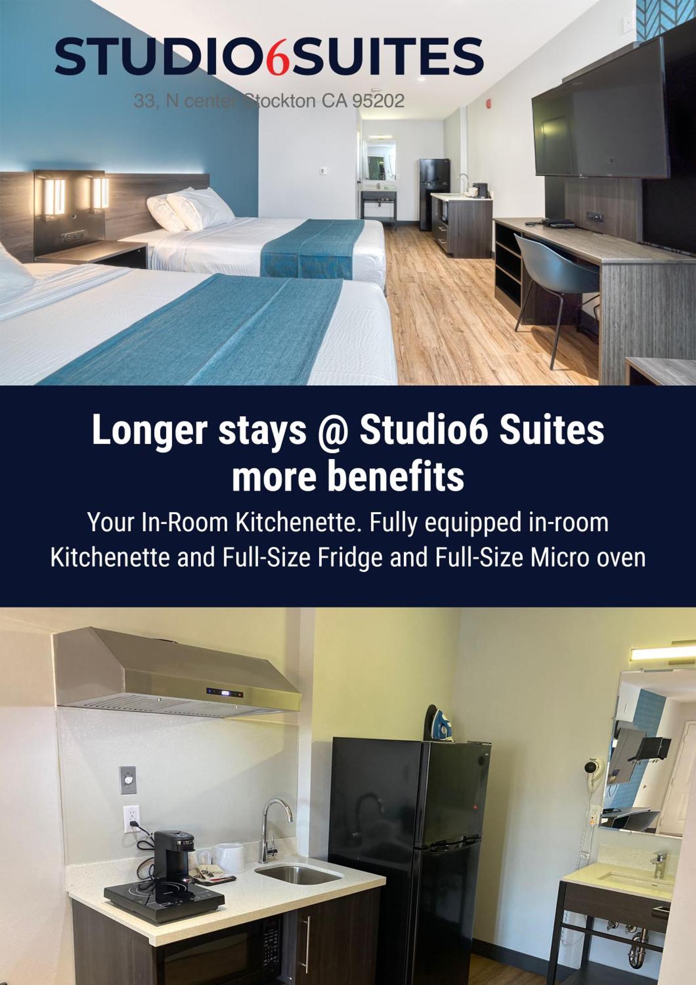 Studio 6 Suites Stockton, Ca Waterfront מראה חיצוני תמונה